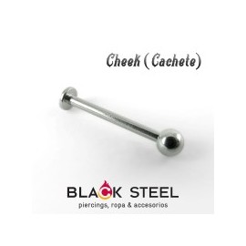 Cheek (cachete) piercing acero